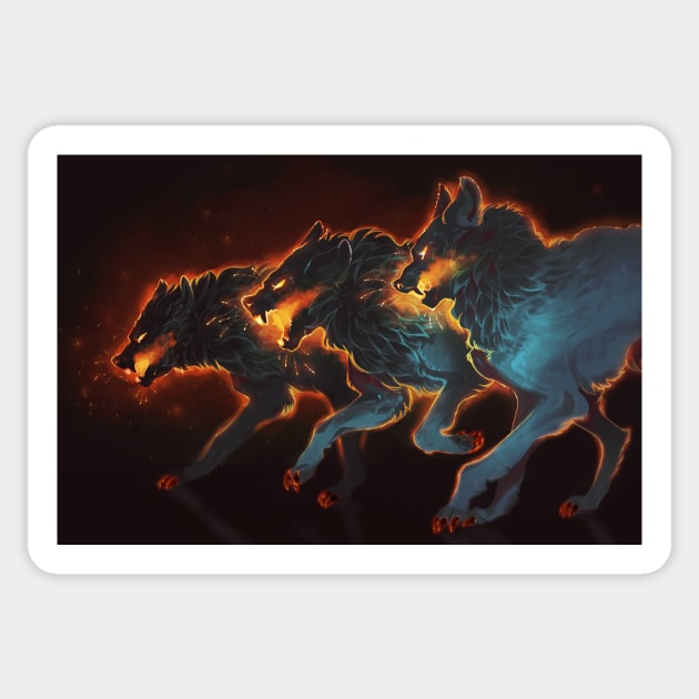 Hell Hound Sticker by Castblade